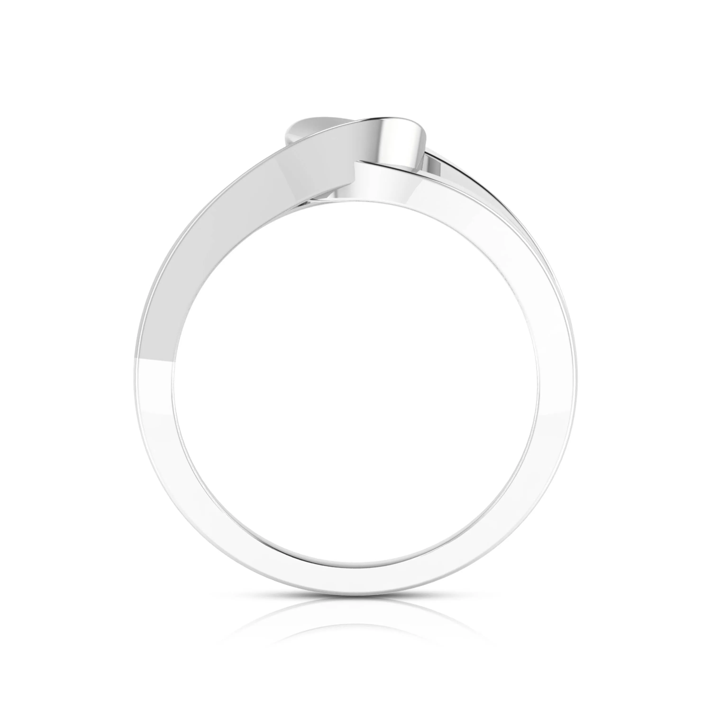 0.25cts. Solitaire Platinum Split Shank Engagement Ring for Women JL PT R-58