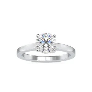 0.50cts. Solitaire Platinum Solitaire Engagement Ring JL PT 0128