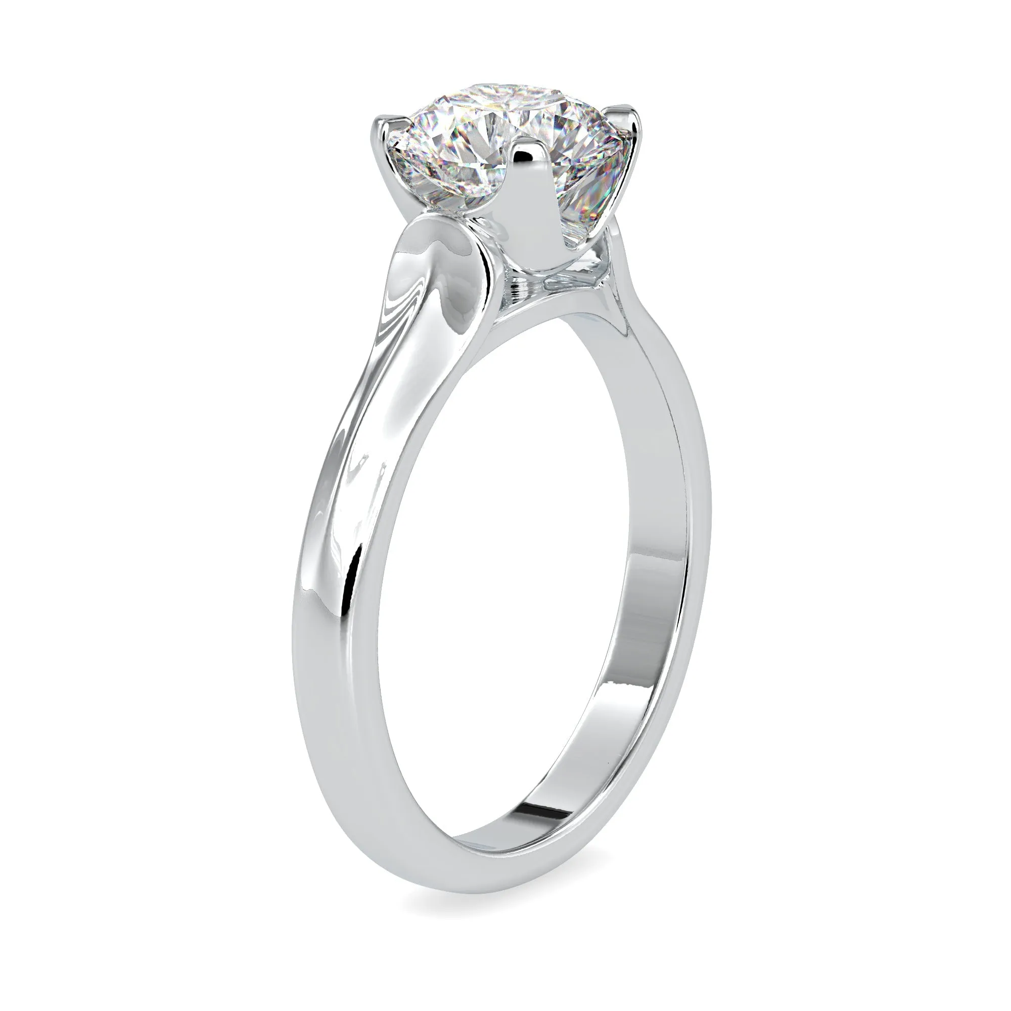 0.70cts. Solitaire Platinum Engagement Ring JL PT 0133-A