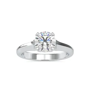 0.70cts. Solitaire Platinum Engagement Ring JL PT 0133-A