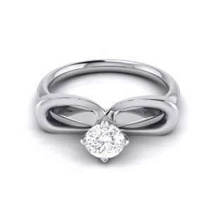 1-Carat Lab Grown Solitaire Platinum Engagement Ring for Women JL PT LG G-112-D