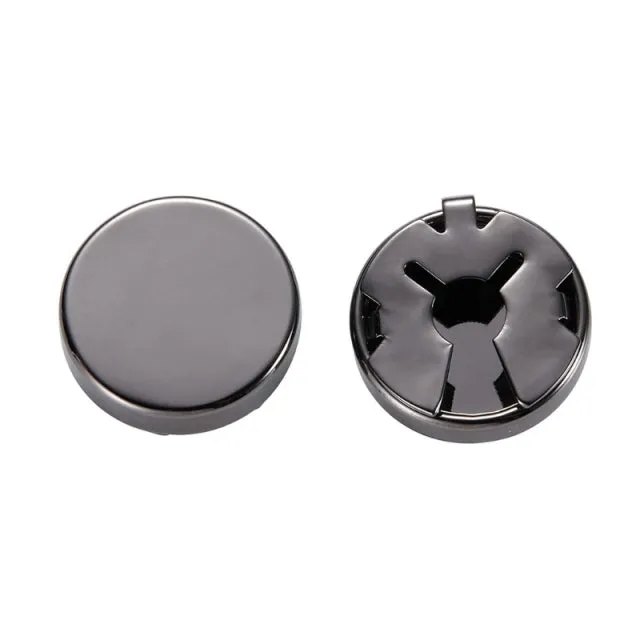 1 Pair Brass Round Cuff Button Cover Cuff Links