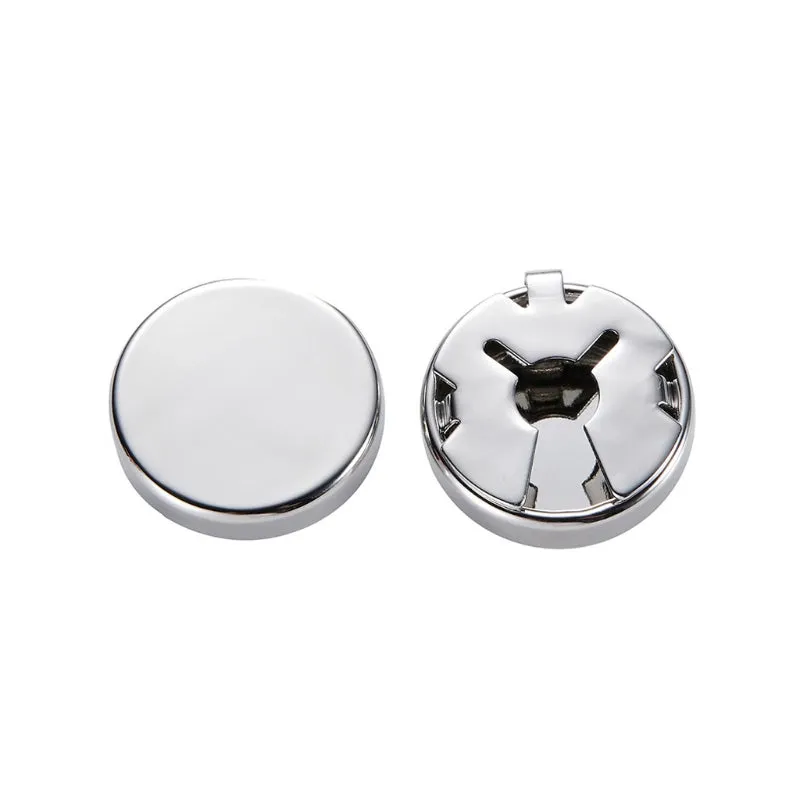 1 Pair Brass Round Cuff Button Cover Cuff Links