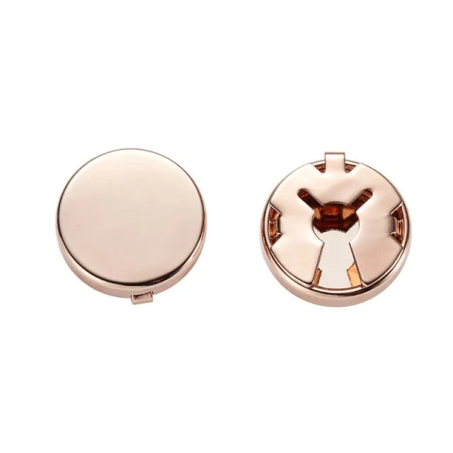 1 Pair Brass Round Cuff Button Cover Cuff Links