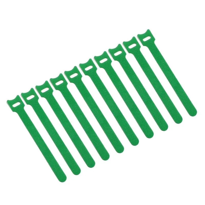 10pcs/lot 12*150mm Nylon Reusable Releasable Zip Cable Ties With Eyelet Holes Back To Back Wire Hook Loop Fastener Management