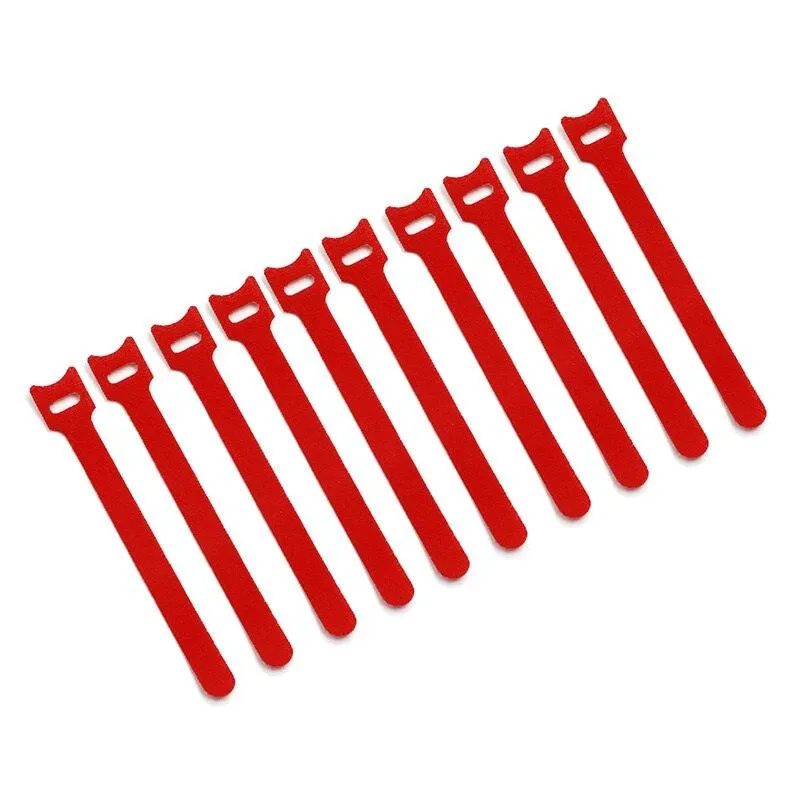 10pcs/lot 12*150mm Nylon Reusable Releasable Zip Cable Ties With Eyelet Holes Back To Back Wire Hook Loop Fastener Management