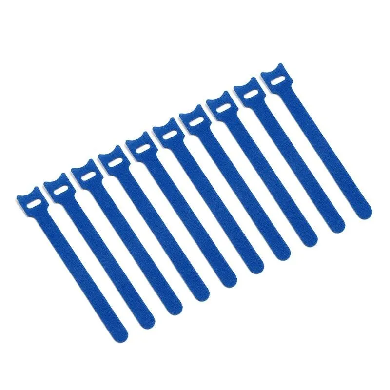 10pcs/lot 12*150mm Nylon Reusable Releasable Zip Cable Ties With Eyelet Holes Back To Back Wire Hook Loop Fastener Management