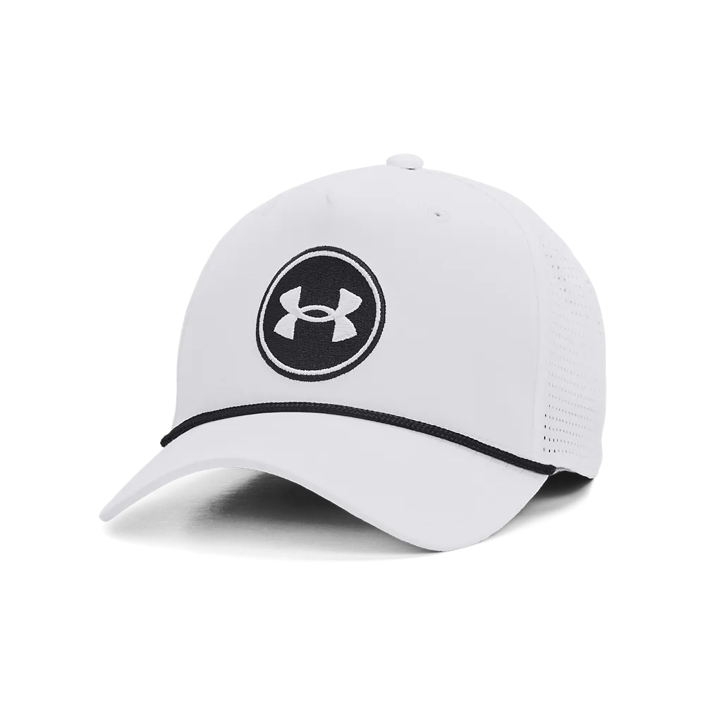2024 Under Armour Men's Driver Snapback Cap - White/White