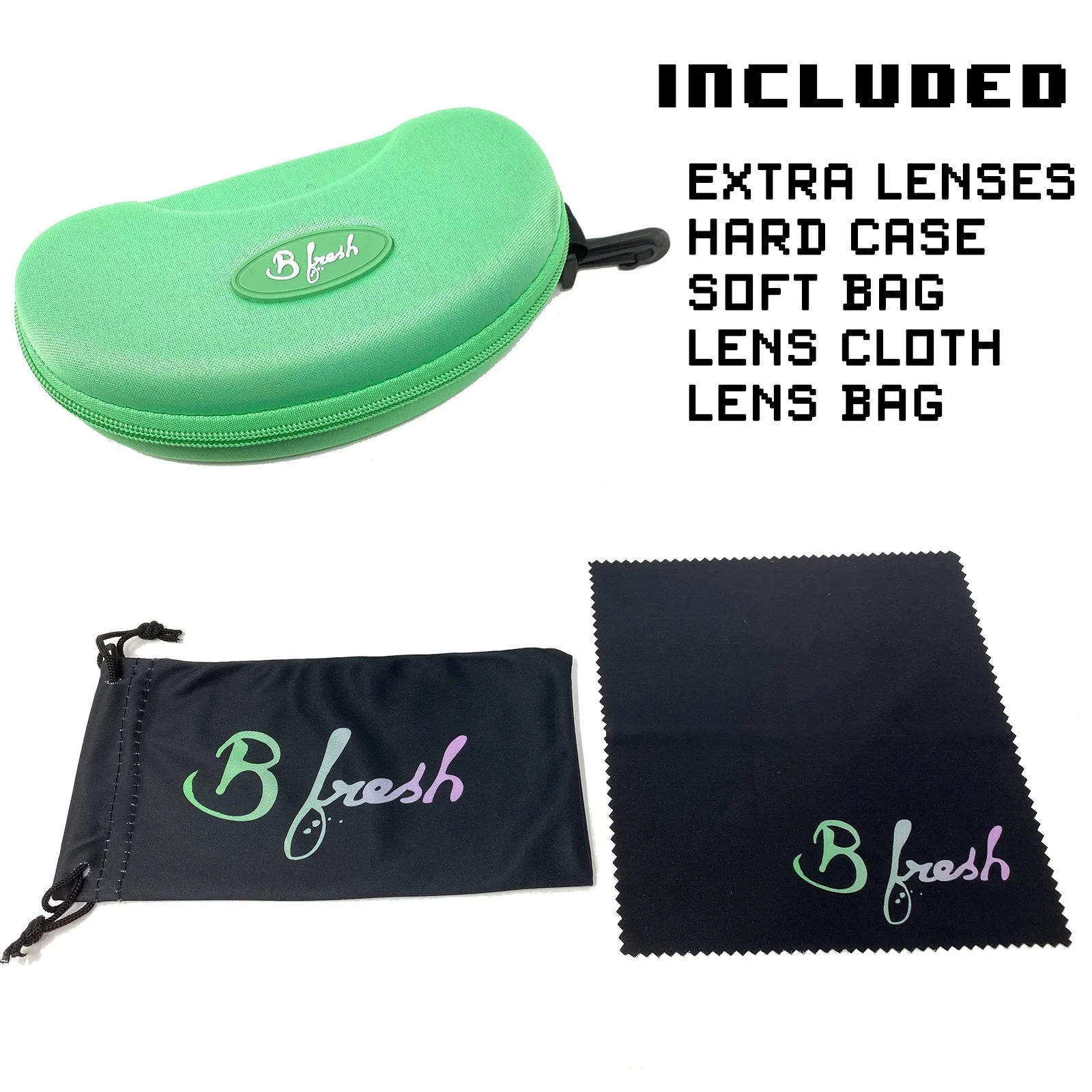 B Fresh - Sun Blockers - White/Blue & Green - Slambonies