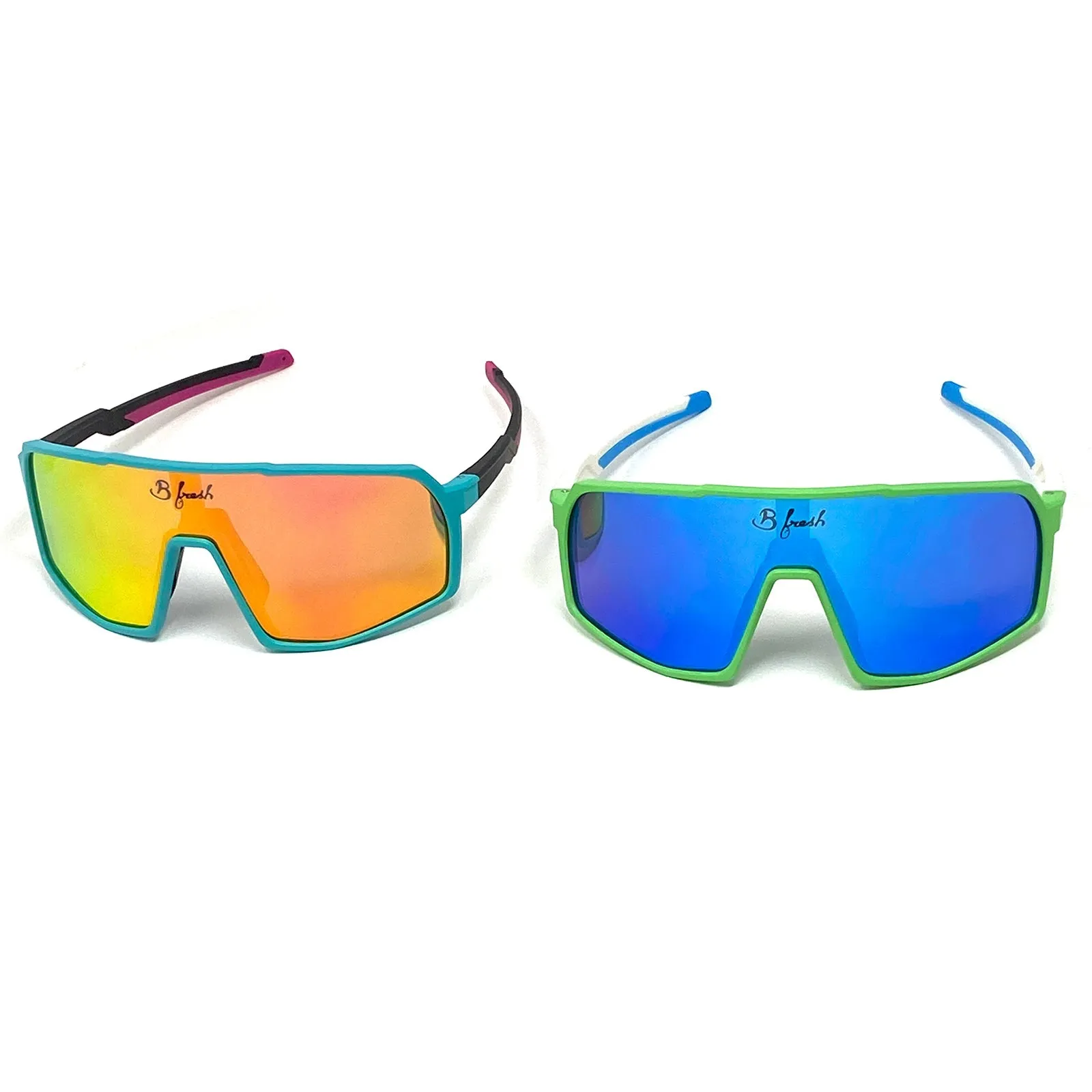 B Fresh - Sun Blockers - White/Blue & Green - Slambonies