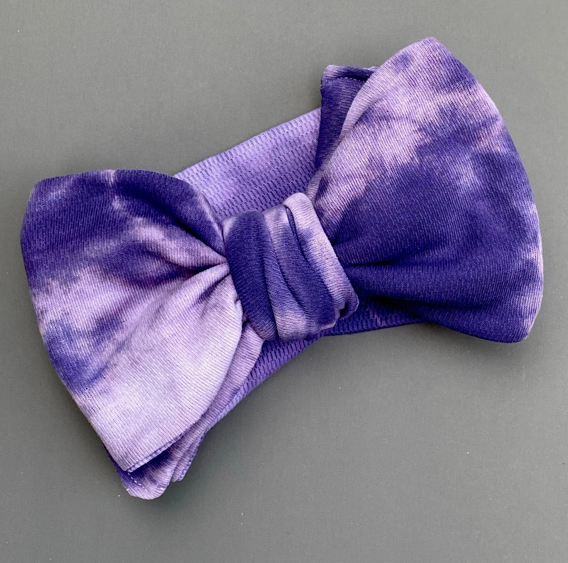 Big Bow Headband Antimicrobial Wicking: Tie-dye and Solid