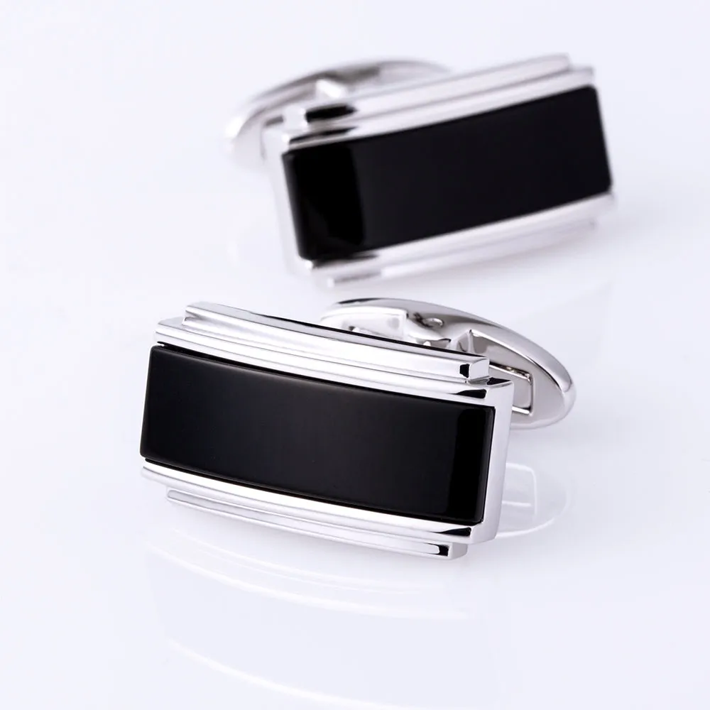 Black Cuff link french Button
