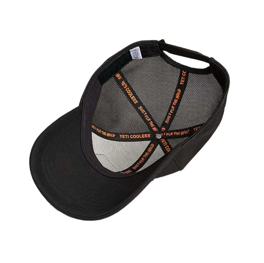 Black On Black Patch Trucker Hat in Black by YETI