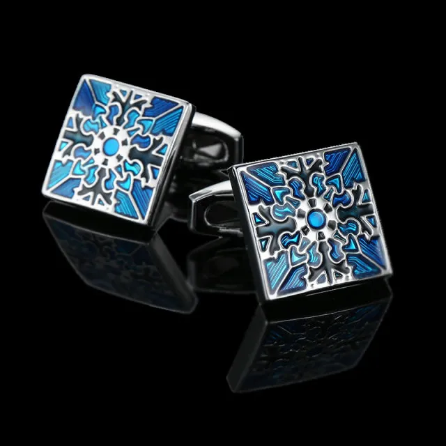 Blue Butterfly Dog Globe Crystal Cuff