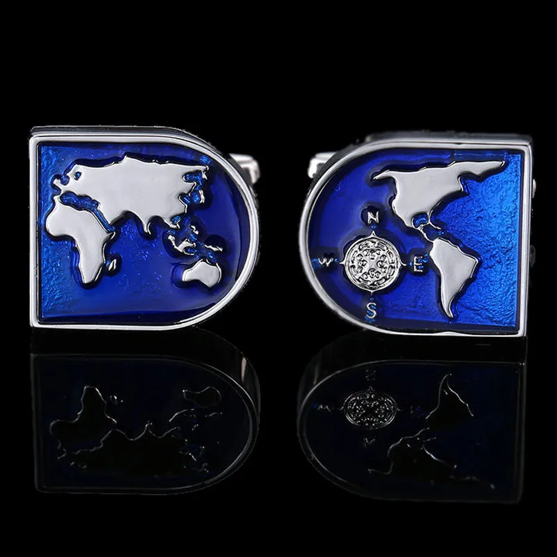 Blue Butterfly Dog Globe Crystal Cuff