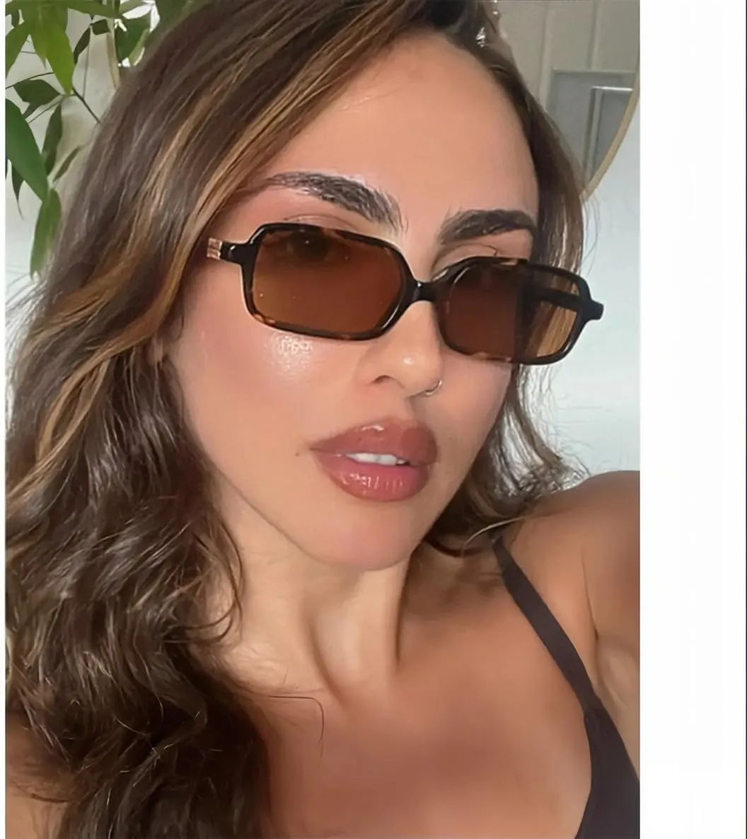 BOTEN Retro Sunglasses for Women Men 90s Small Rectangular Sun Glasses Vintage Cute Narrow Trendy Sunnies