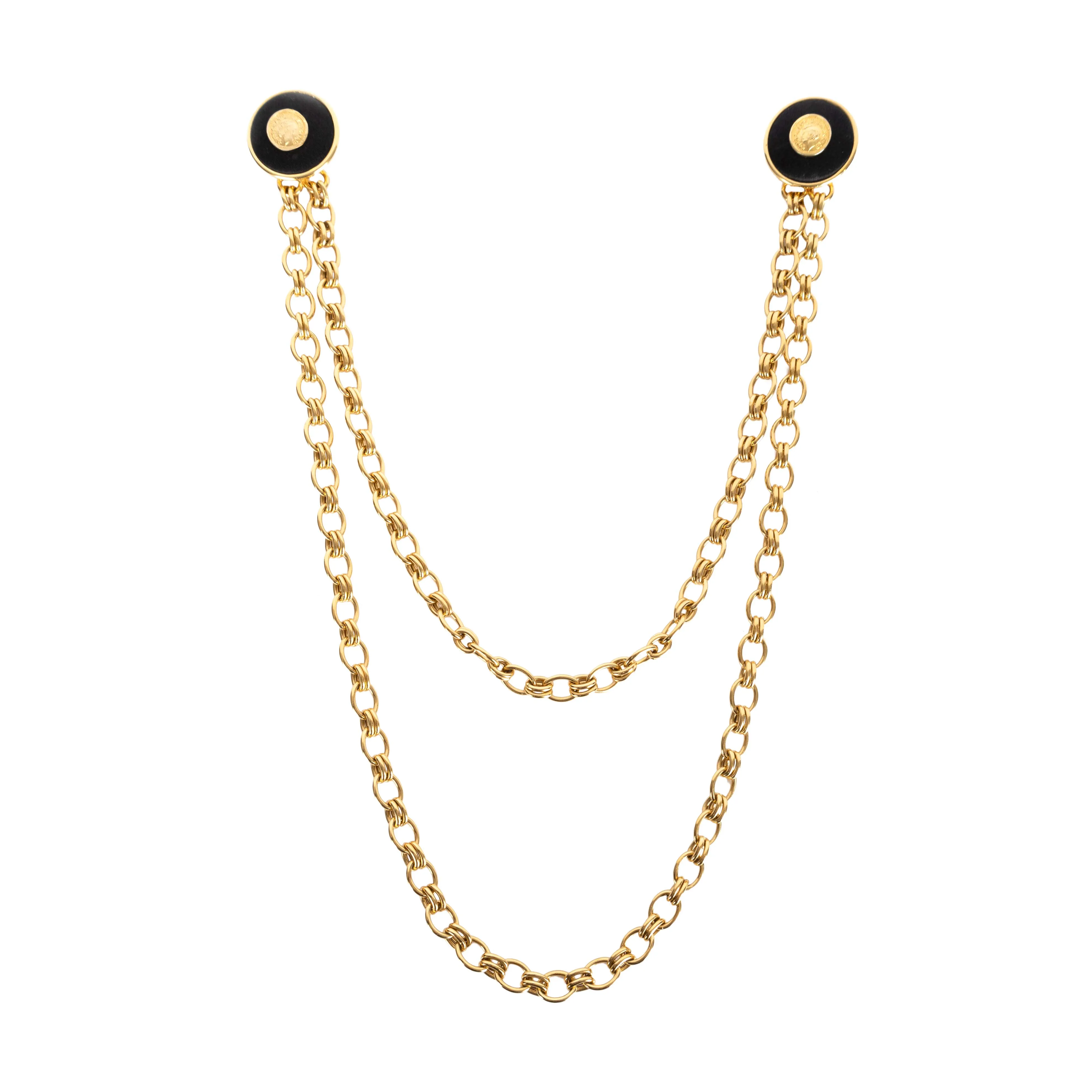 CHANEL Chanel Vintage Brooch with Chain