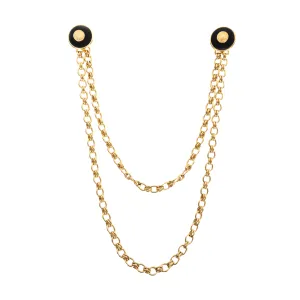 CHANEL Chanel Vintage Brooch with Chain