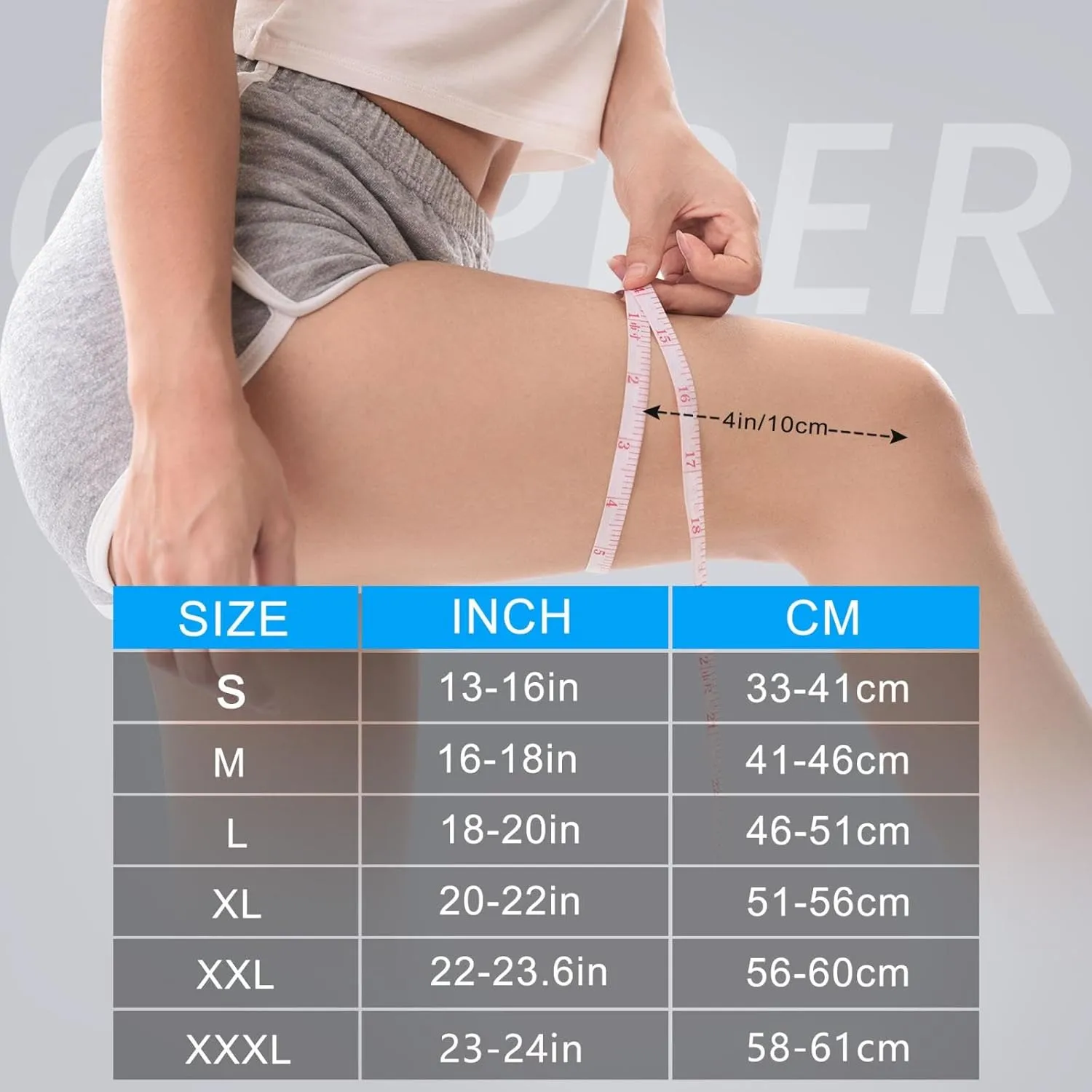 Copper Knee Brace for Women and Men(2 pack)-Knee Compression Sleeve with Straps,Knee Braces for Knee Pain,Knee Support for Arthritis
