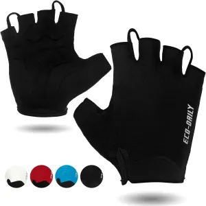 Cycling Gloves for Men Women Padded Mountain Bike Gloves Lightweight Half Finger Gloves Anti-Slip Shock-Absorbing for MTB Road Biking Fitness