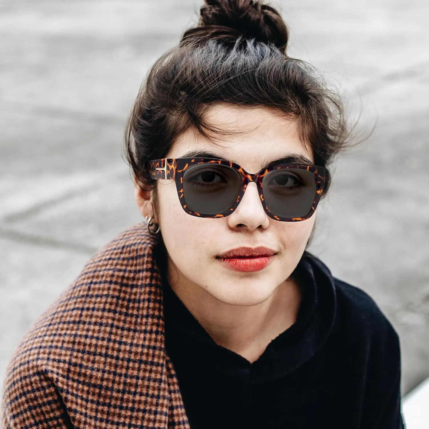Face Shadow Polarized Sunglasses Over Glasses Women Fit Over Glasses Sunglasses Square Sunglasses UV Protection Lightweight