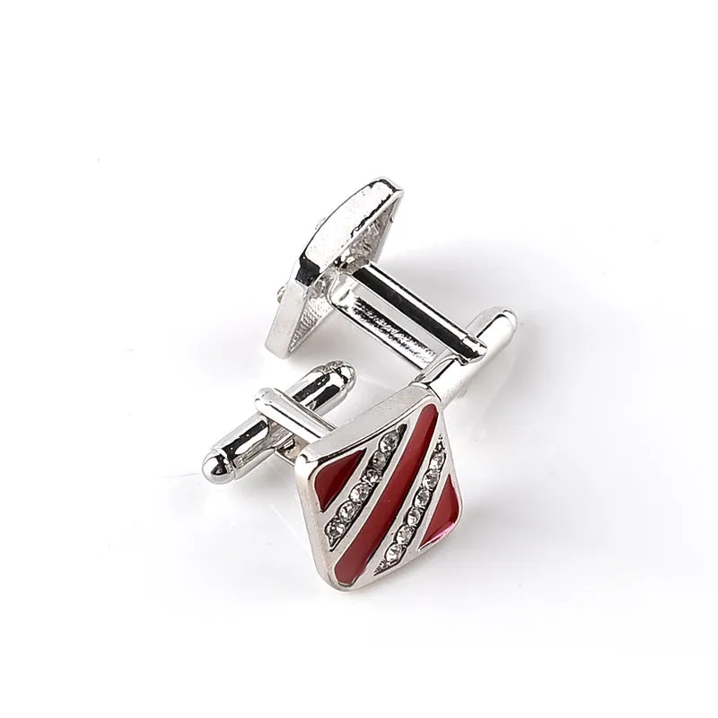 Fashion Two-color Square Simple Cufflinks