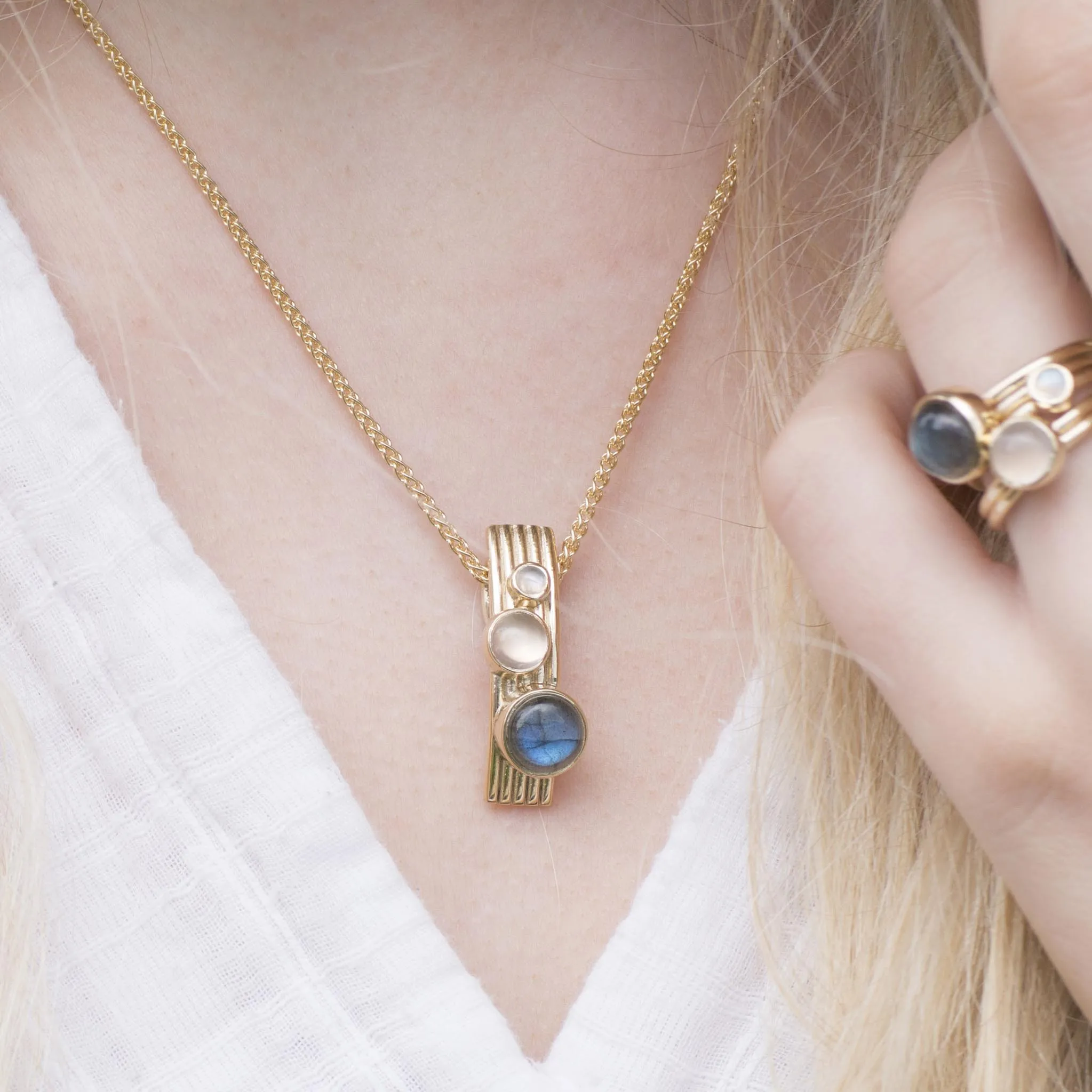 Gold Frozen Orion Pendant