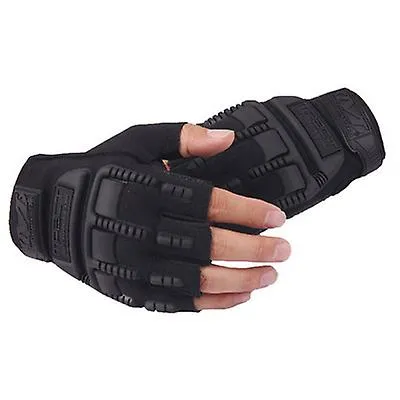 green Men's Special Forces Outdoor Mountain Climbing Cycling Fitness Sports Protective Half Finger Tactical Gloves AZ12931