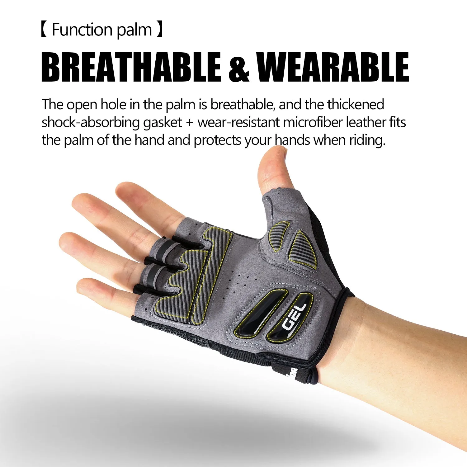 Half Finger Gel Shockproof Bicycle Gloves