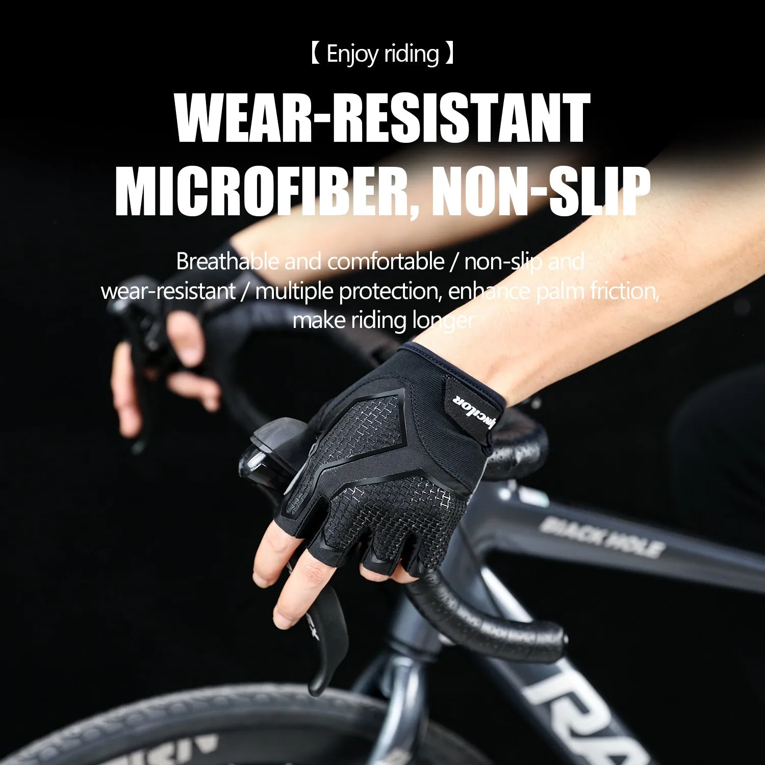 Half Finger Gel Shockproof Bicycle Gloves