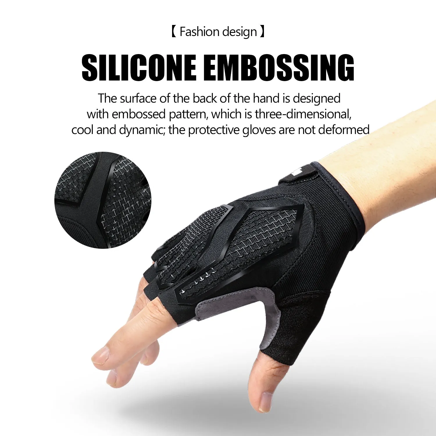 Half Finger Gel Shockproof Bicycle Gloves