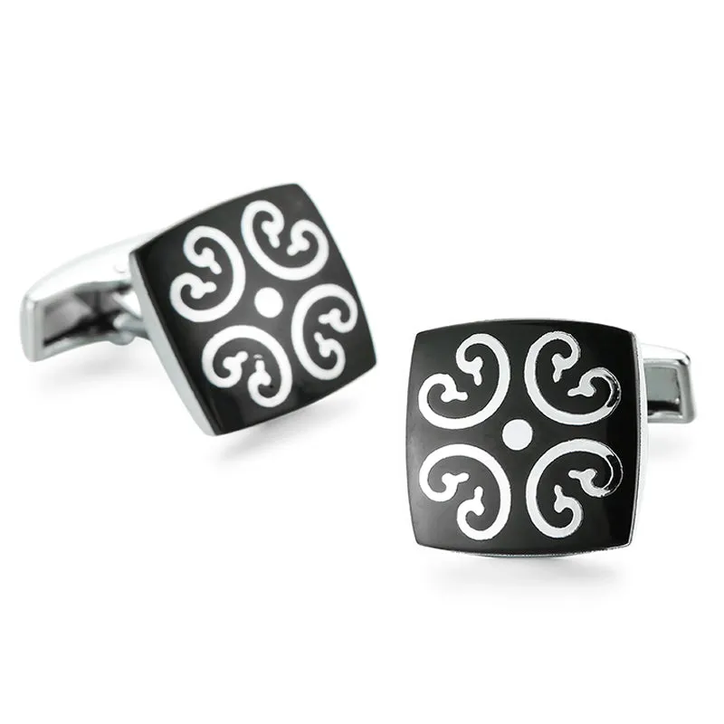 High quality brass enamel technology fashion  Cuff Links