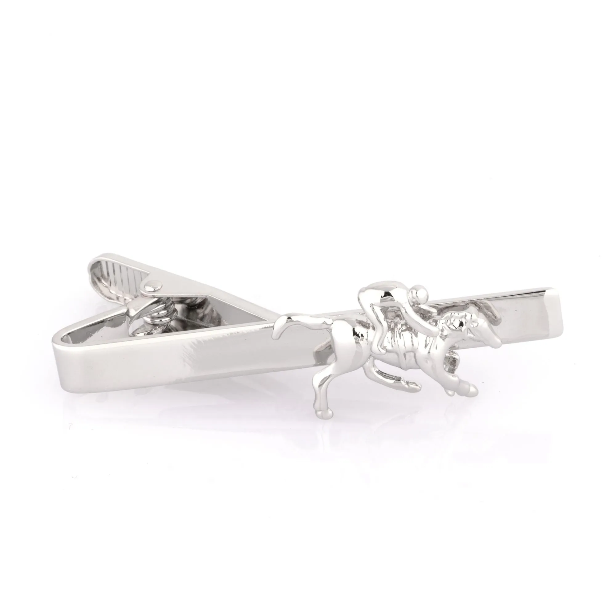 Horse and Jockey Tie Clip