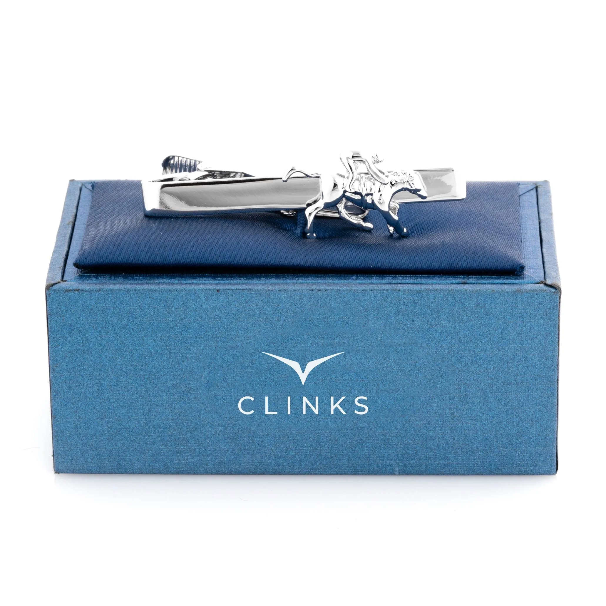 Horse and Jockey Tie Clip