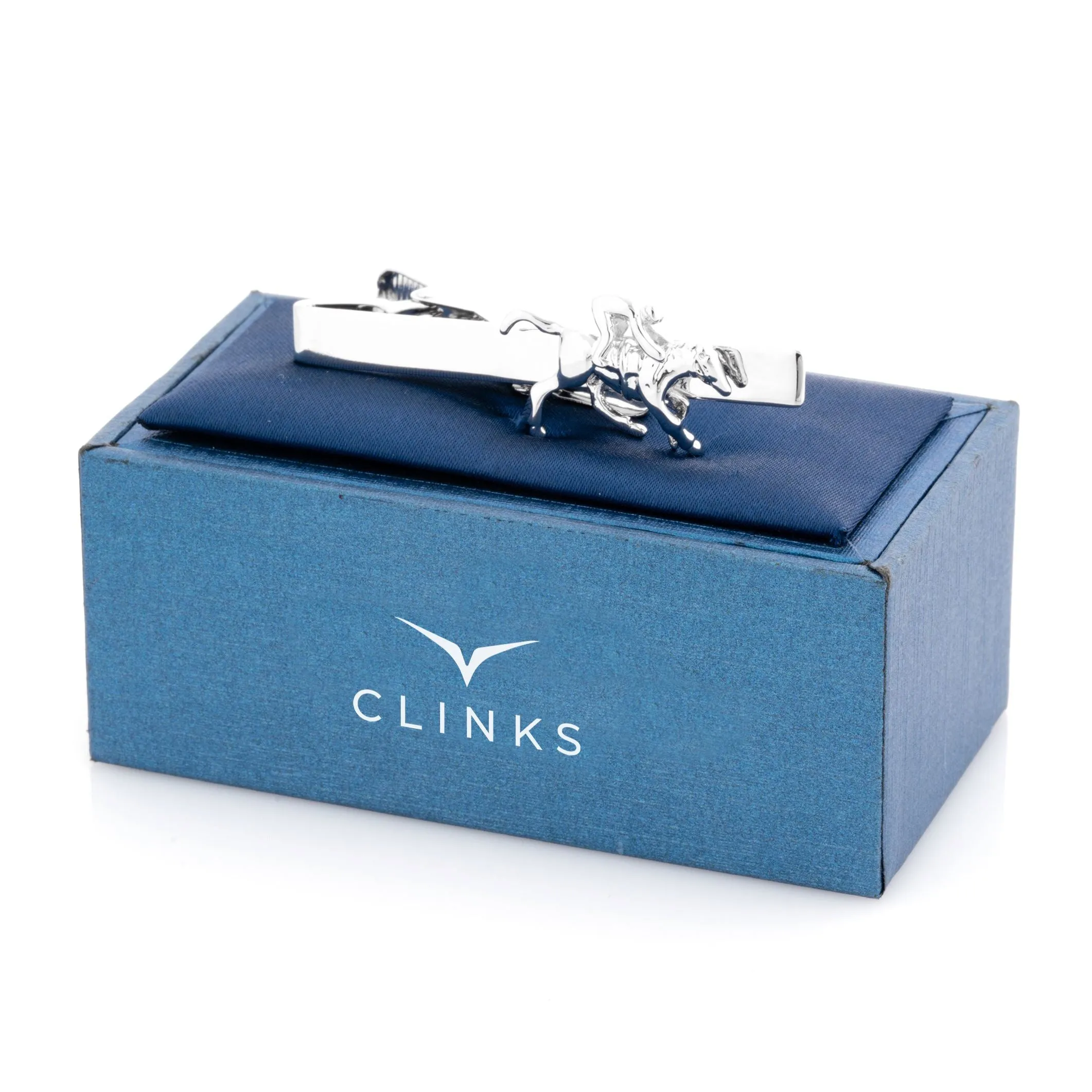 Horse and Jockey Tie Clip