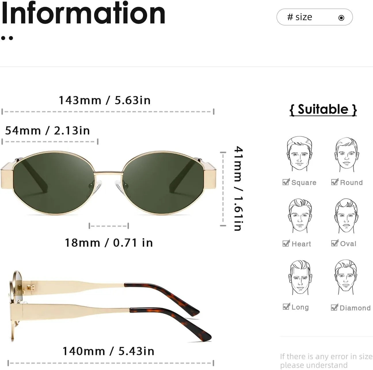 kimorn Retro Oval Sunglasses for Women Men Trendy Sun Glasses Classic Shades UV400 Protection K1653