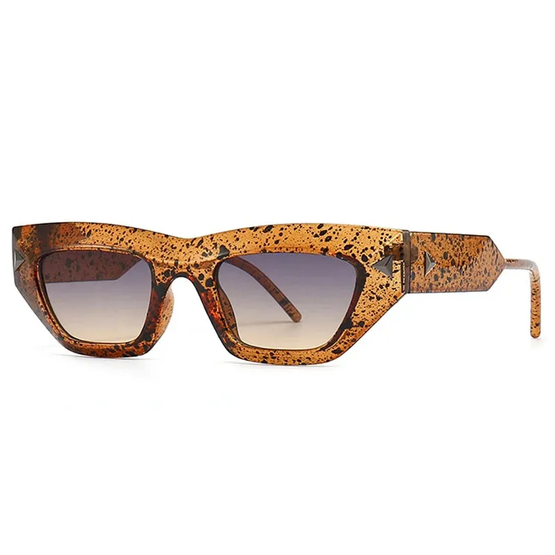 Liah Retro Oval Sunglasses