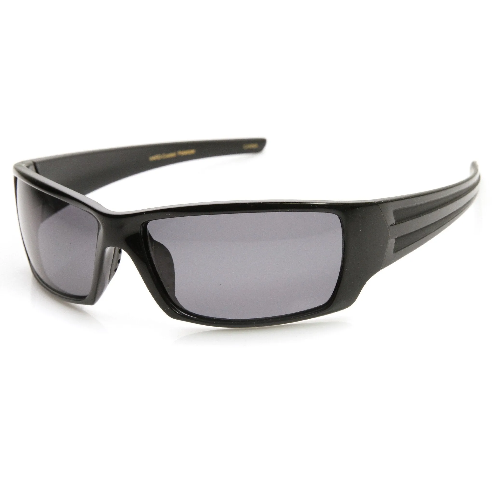 Mens Polarized Lens Outdoors Action Sports Wrap Around Sunglasses 9419