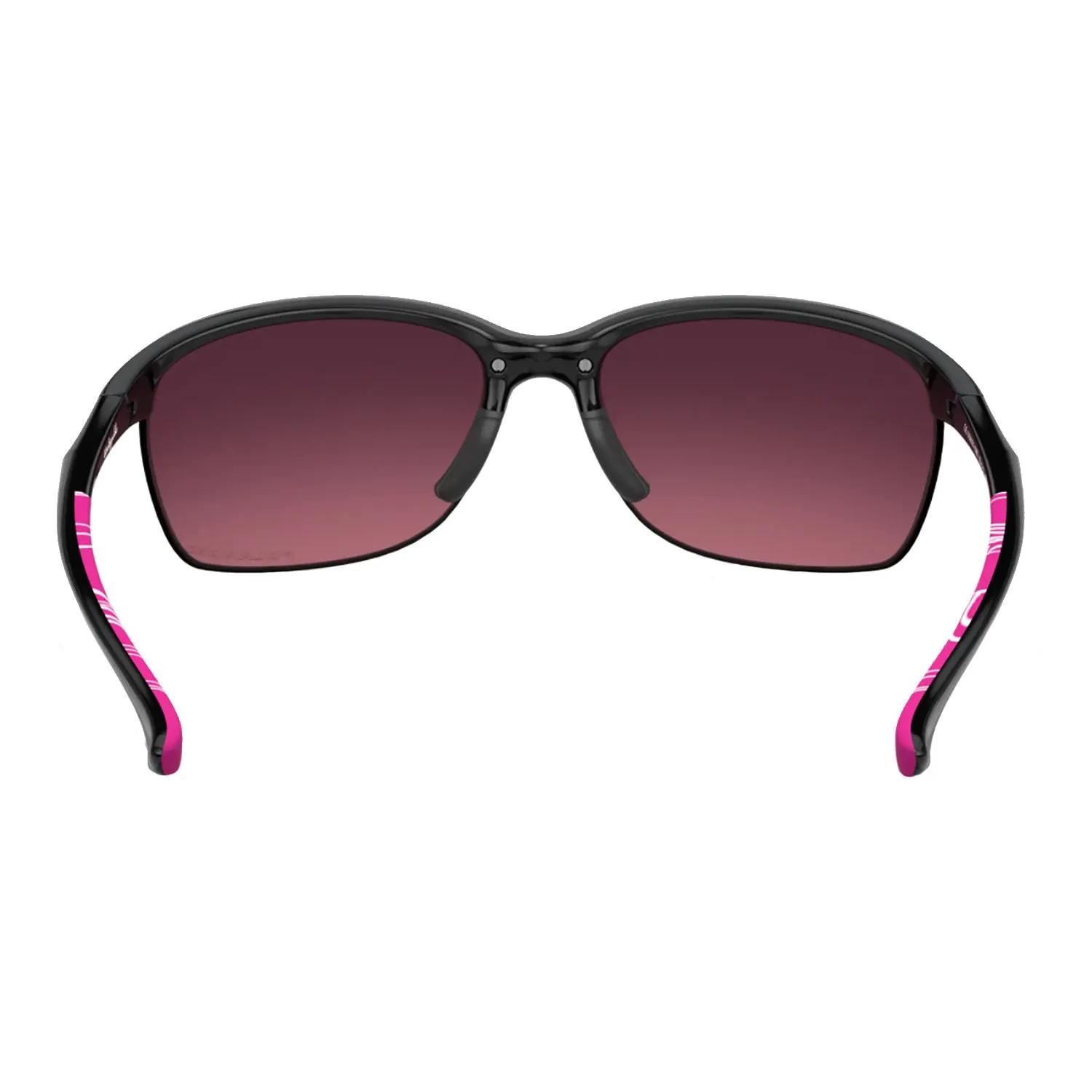 Oakley Unstoppable Polished Black Smokey O Rose Gradient Polarized Sunglasses