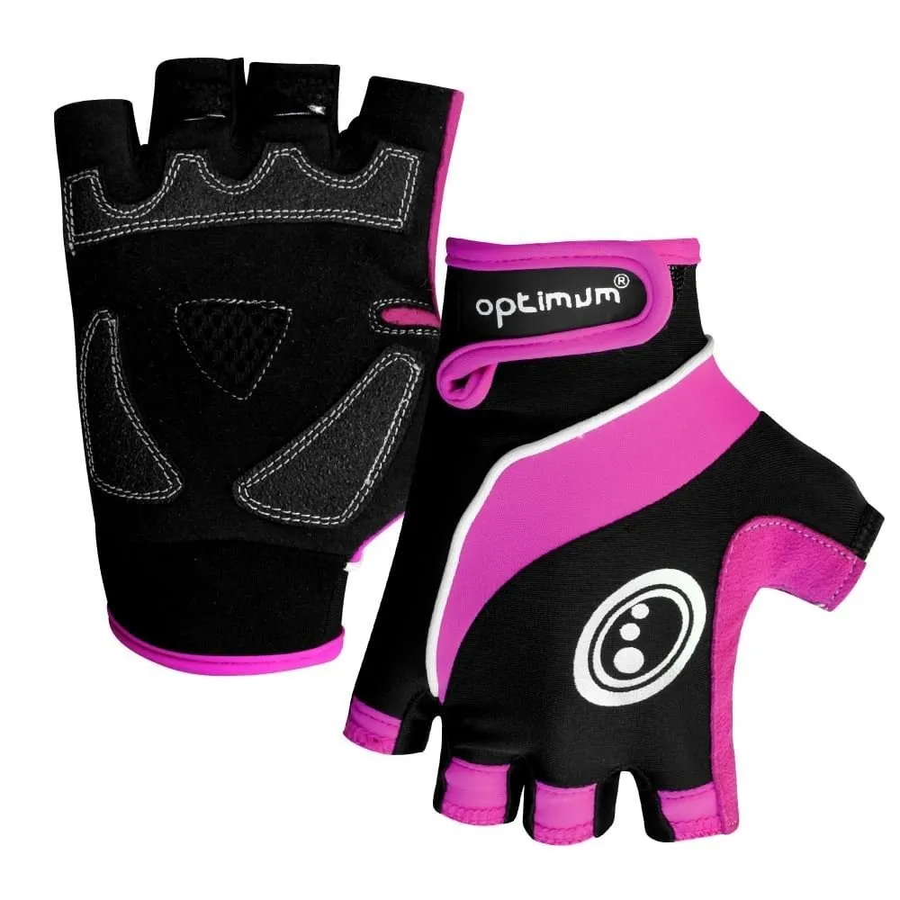 Optimum Sports Ladies Cycling Gloves Nitebrite High Vis Half Finger