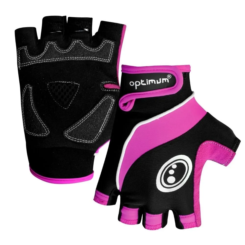 Optimum Sports Ladies Cycling Gloves Nitebrite High Vis Half Finger