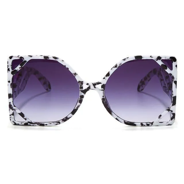 Oversized Steampunk Retro Sunglasses