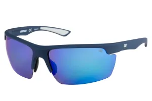Pickup Sunglasses Matte Navy w/Blue Mirror Lens