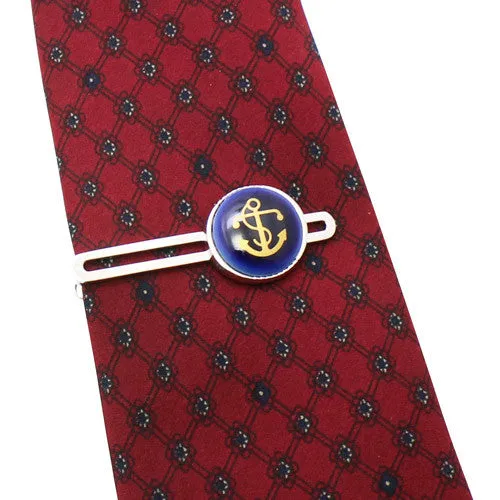 Royal Copenhagen Anchor Navy Tie Clips