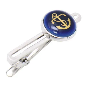 Royal Copenhagen Anchor Navy Tie Clips