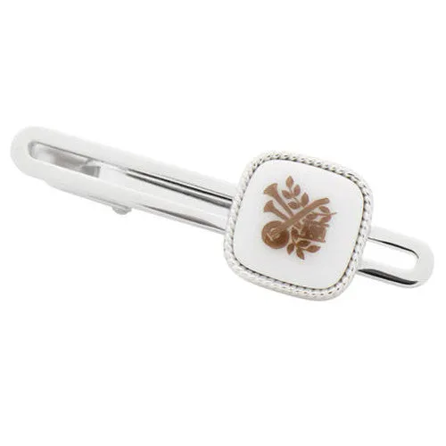 Royal Copenhagen Music Instrument & Leaf Tie Clips