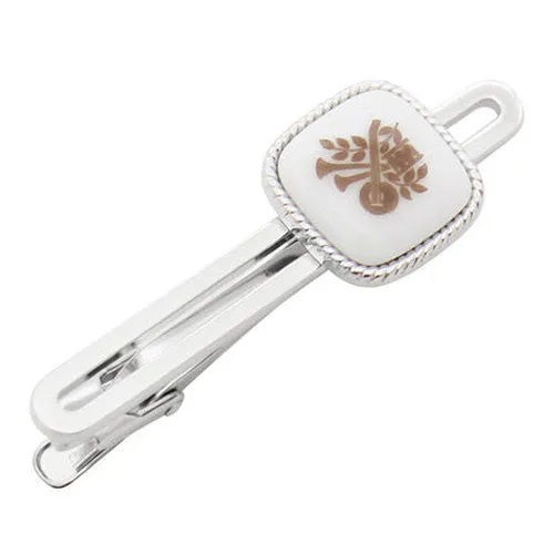 Royal Copenhagen Music Instrument & Leaf Tie Clips