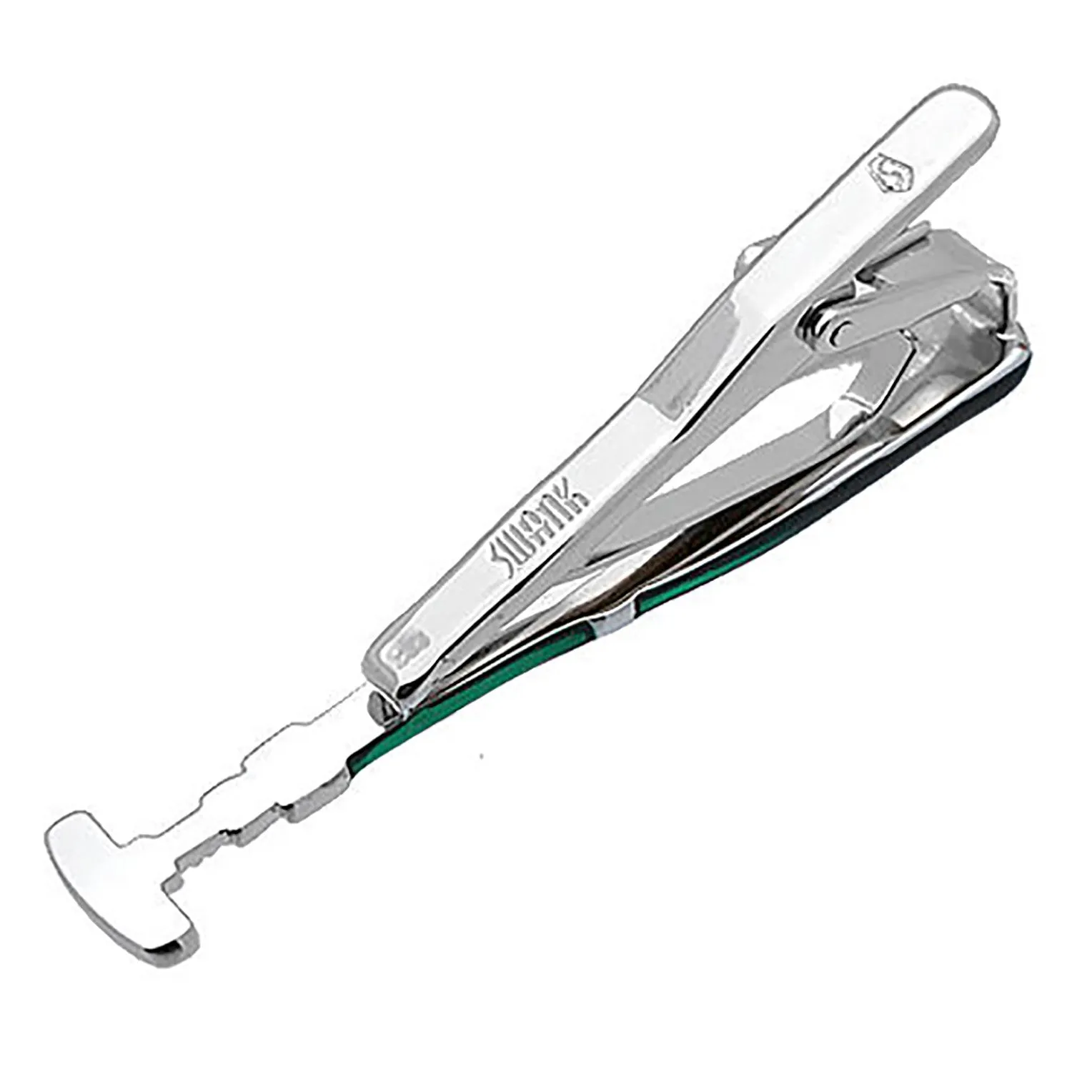 Silver Wine & Wine opener Tie Clips