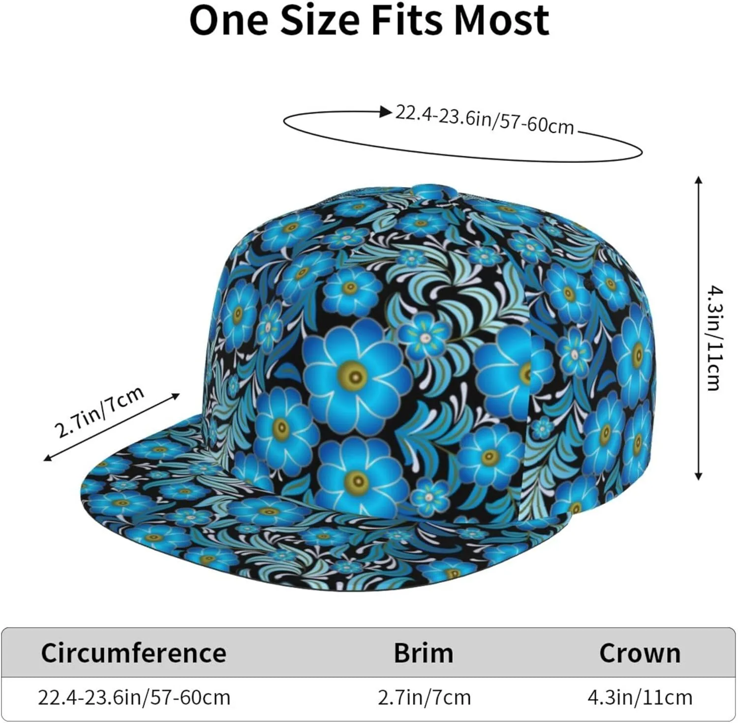 Snapback Hats for Men Women Fashion Japanese Koi Fish Baseball Cap Trucker Hat for Cycling Sports Running Golf Flat Brim Hats