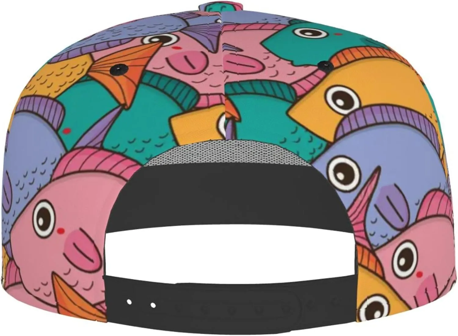 Snapback Hats for Men Women Fashion Japanese Koi Fish Baseball Cap Trucker Hat for Cycling Sports Running Golf Flat Brim Hats